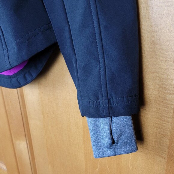 Women's Mondetta Black Fitted Soft Shell Hooded Athletic Jacket Coat - M - Picture 8 of 11